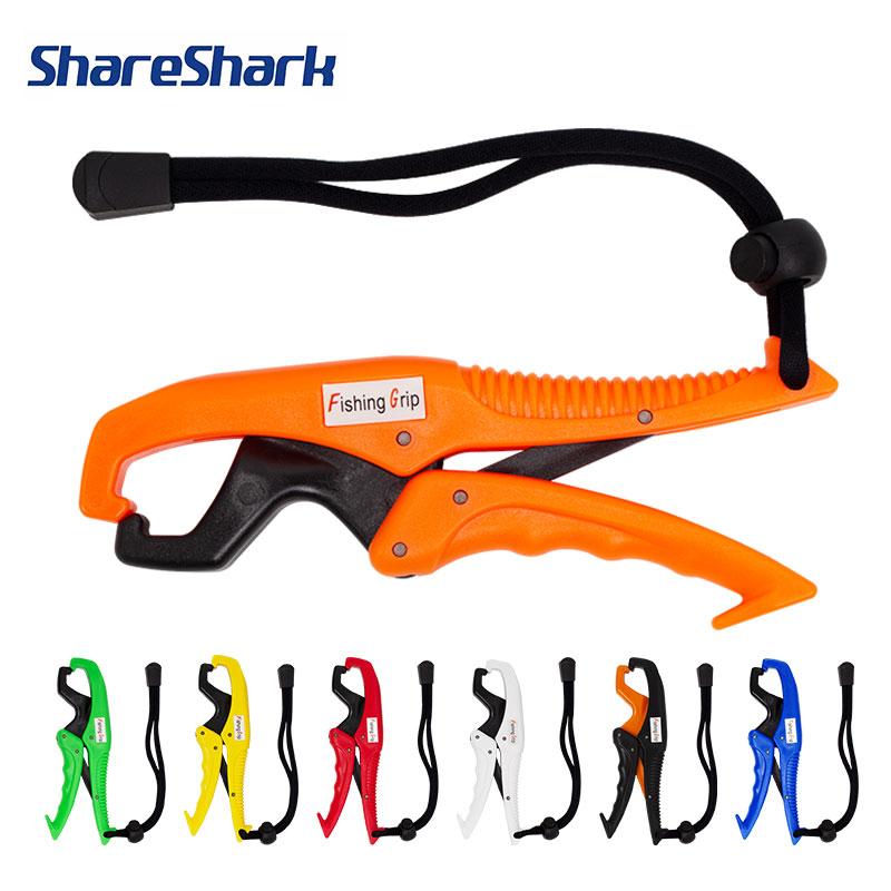 Fishing Hook Remover - ที่จับปลา ShareShark ทำจากพลาสติก ABS สีขาว พร้อมเชือกปรับได้