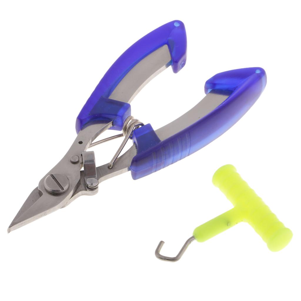 Fishing Hook Remover - คีมอเนกประสงค์ กรรไกรตกปลา เครื่องมือตัดสายในน้ำเค็ม อุปกรณ์ถอดตะขอปลา เครื่องมือรัดปมและผูกปม