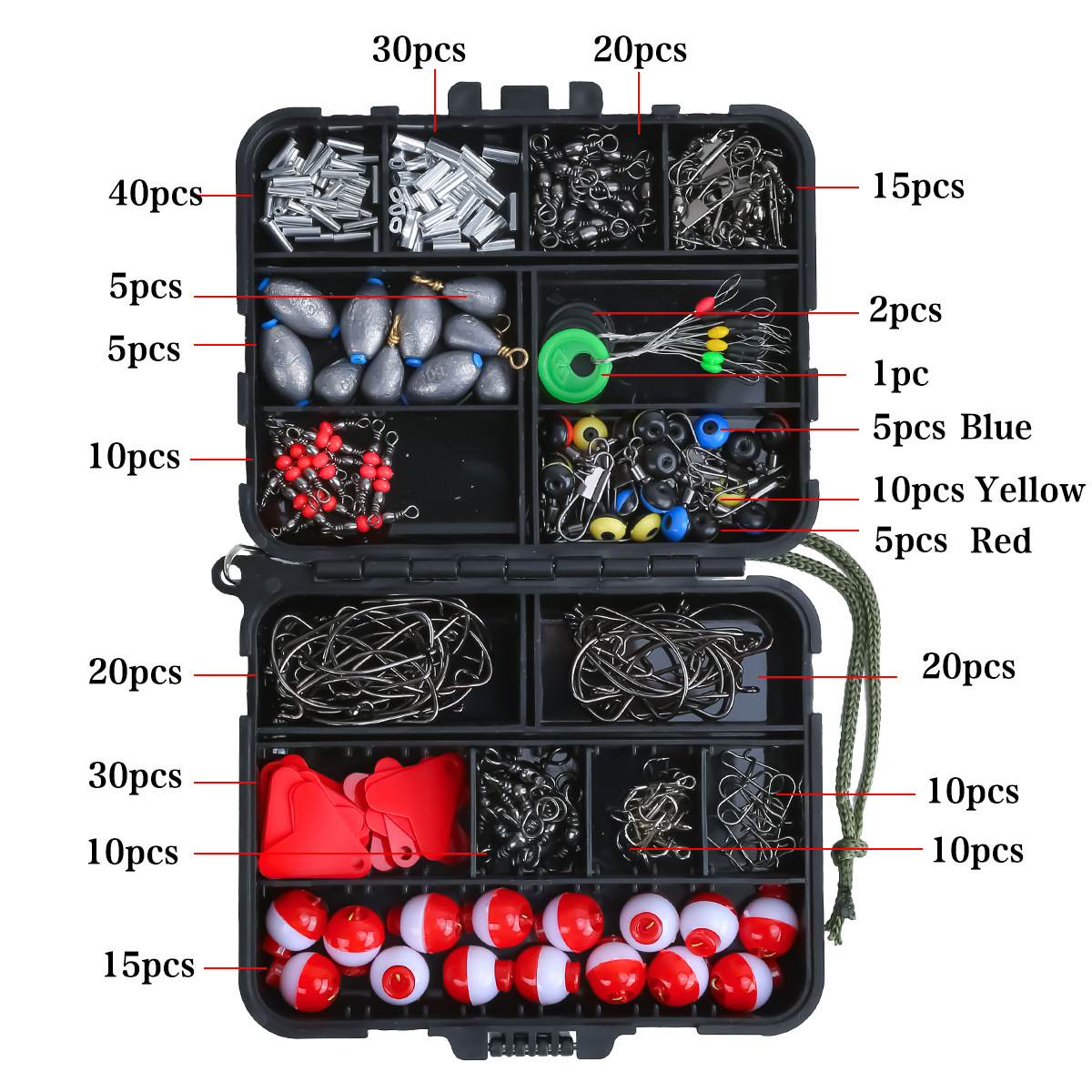 ชุดอุปกรณ์ตกปลา 263 ชิ้น พร้อม - Fishing Hook Box บทวิจารณ์และราคา
