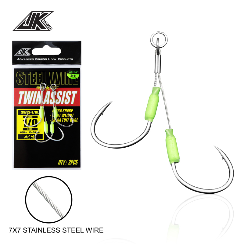 JK 3PACK สวมใส่ Jigging Hook ล - Fishing Hook Offset บทวิจารณ์และราคา